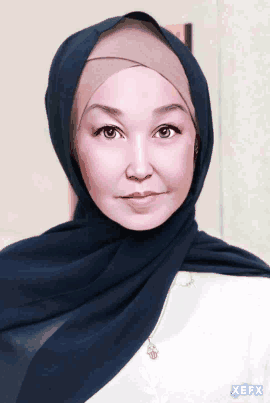 Woman Wearing Hijab Smiling GIF