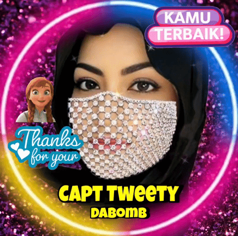 Woman Wearing Mask Saying Capt Tweety Dabomb