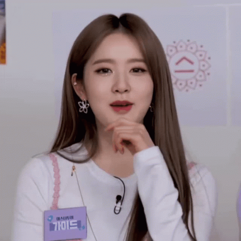 Woman Wearing Name Tag 'A GIF