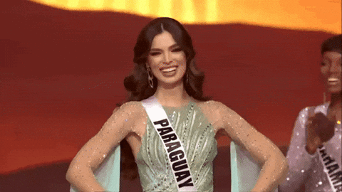 Woman Wearing Paraguay Sash