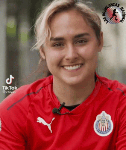 Woman Wearing Red Puma Shirt