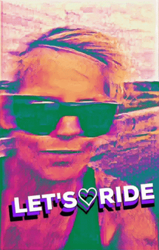 Woman Wearing Sunglasses Lets Ride
