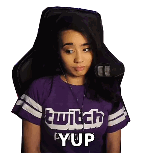 Woman Wearing Twitch Fyup Shirt