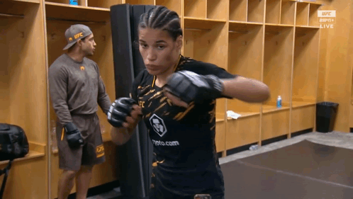 Woman Wearing UFC Shirt