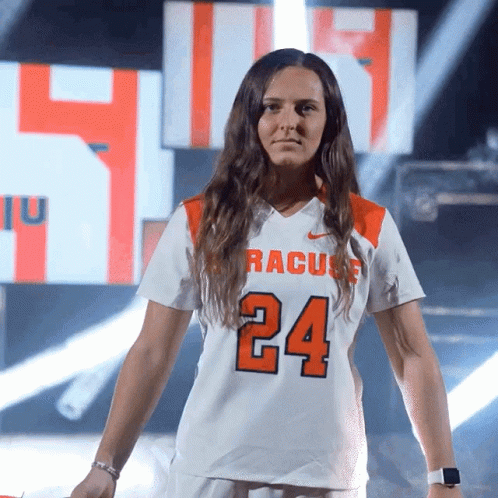 Woman Wearing White Jersey Number 24