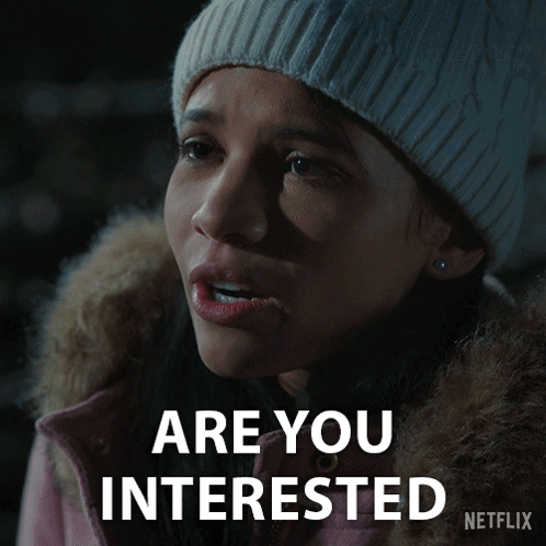 Woman White Beanie Pink Jacket Asks Are You Interested GIF