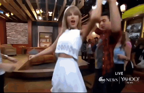 Woman White Crop Top Dances ABC News Yahoo!