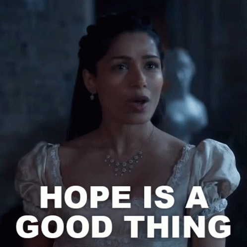 Woman White Dress Hope Is A Good Thing GIF