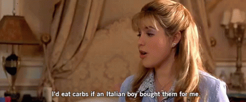 Woman Will Eat Carbs If Italian Boy Bought