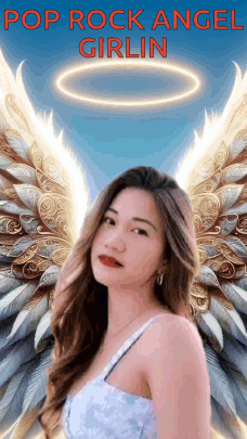 Woman With Angel Wings And Halo GIF