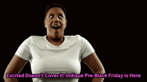 Woman With Arms Outstretched Excited Doesnt Cover It Pre-Black Friday Is Here GIF