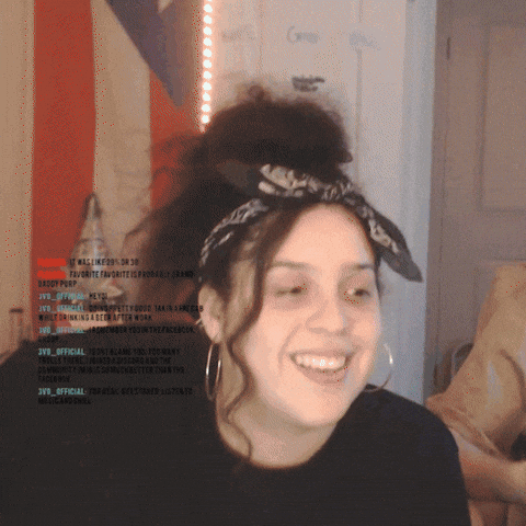 Woman With Bandana Hoops Smiling At Yvr Official GIF