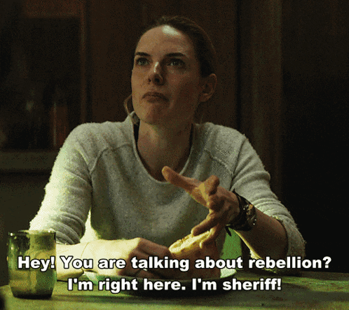 Woman With Beer and Sandwich Talking About Rebellion