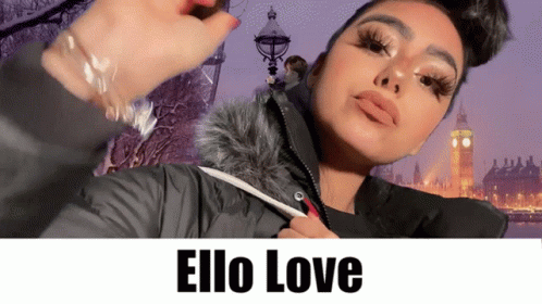 Woman With Big Ben Saying Elle Love