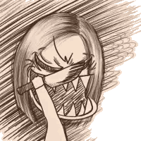 Woman With Big Mouth