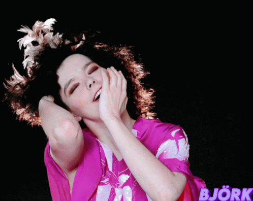 Woman With Bjork Behind Her