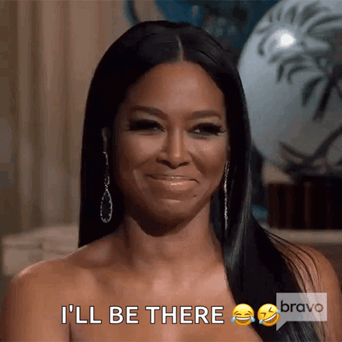 Woman With Black Hair Smiling I'll Be There GIF