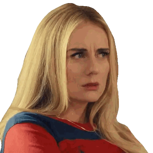 Woman with Blonde Hair in Red Top