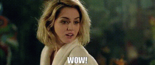 Woman with Blonde Hair Saying Wow