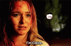 Woman With Blood On Face Crying Says I'm Claire GIF