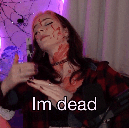 Woman With Blood On Face Giving Thumbs Up GIF