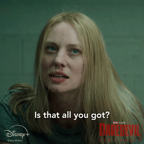 Woman With Blood On Face Saying Is That All You Got GIF