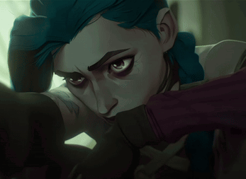 Woman With Blue Hair GIF