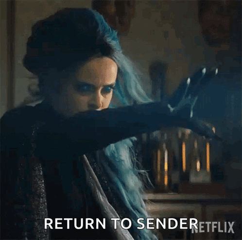 Woman With Blue Hair Holding Sword GIF
