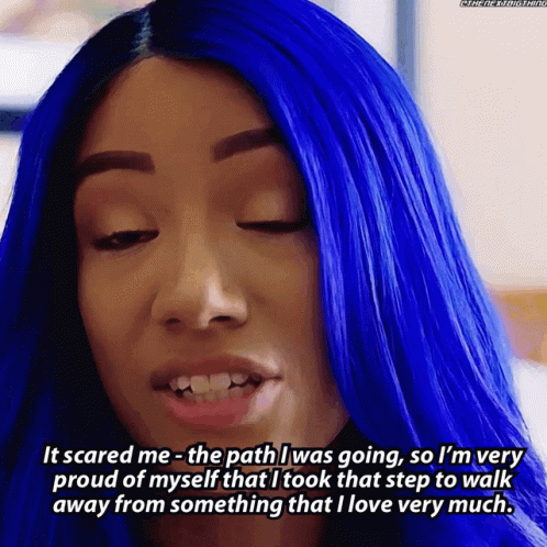 Woman with Blue Hair Says It Scared Her