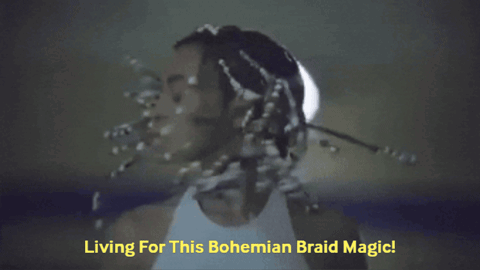 Woman With Braids Living for This Bohemian Braid Magic