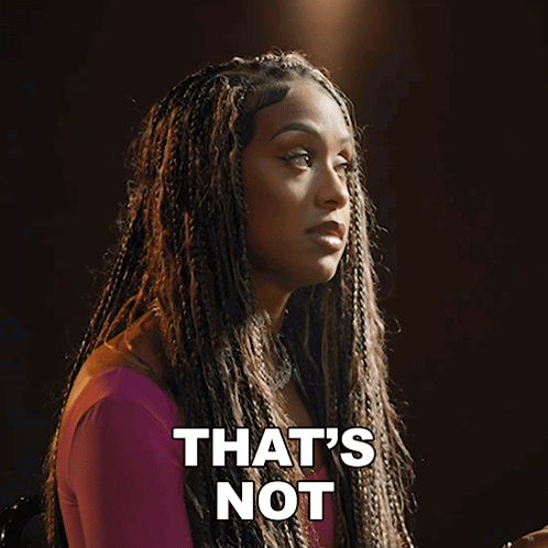 Woman With Braids Saying Always True