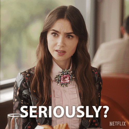 Woman With Brooch Says Seriously on Netflix Ad