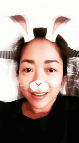 Woman With Bunny Ears