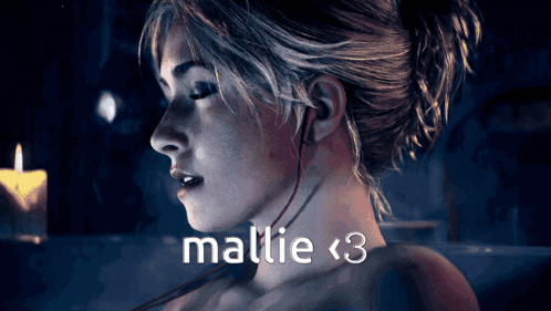 Woman With Candle And Mallie < 3 GIF