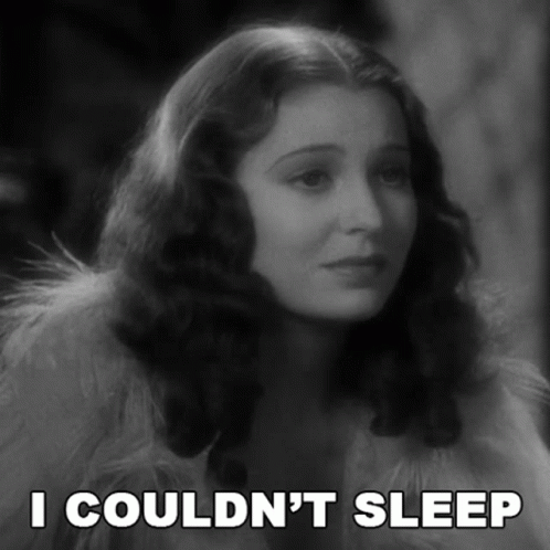 Woman With Caption I Couldn T Sleep GIF