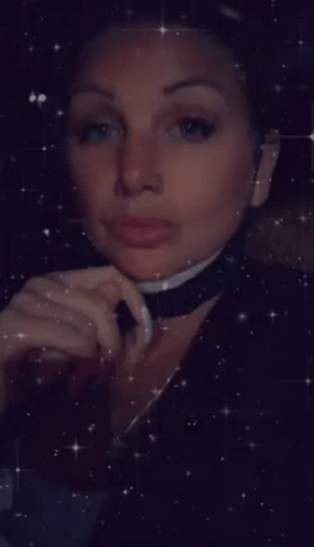 Woman with Choker Looking Down