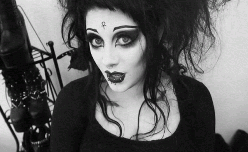 Woman with Cross on Face