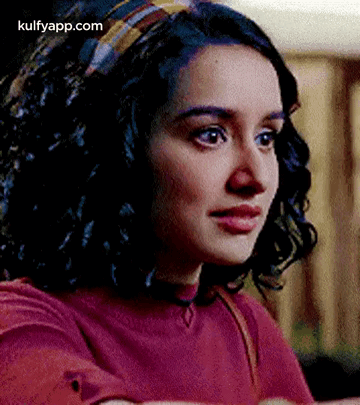 Woman With Curly Hair and Headband