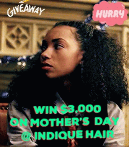Woman With Curly Hair Giveaway $3000 GIF