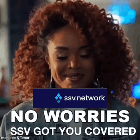 Woman with Curly Hair Holding No Worries Sign