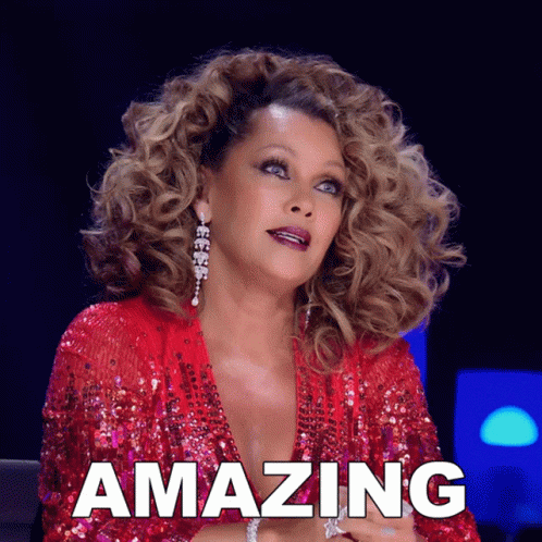 Woman with Curly Hair in Red Sequin Top