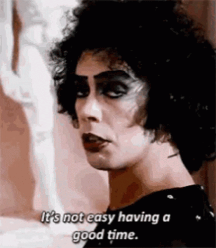 Woman With Curly Hair Talking About Having A Good Time GIF