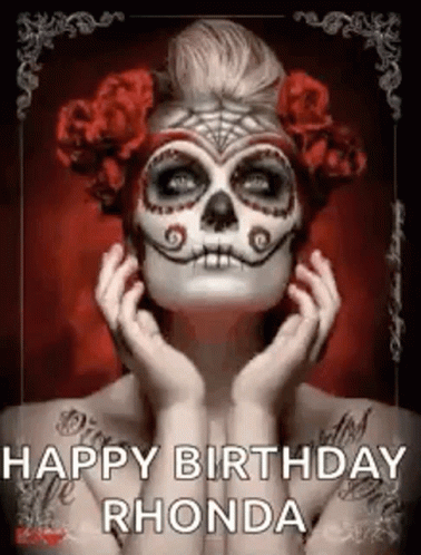 Woman with Day of the Dead Makeup