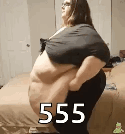 Woman with Delete This Fat Text