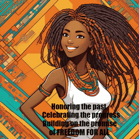 Woman With Dreadlocks Honoring The Past Celebrating The Progress GIF
