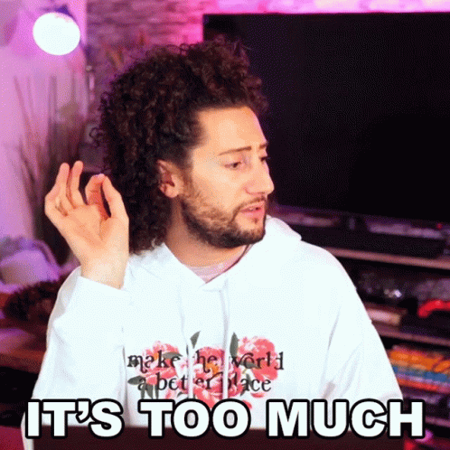 Woman With Dreadlocks Saying This Is Too Much GIF