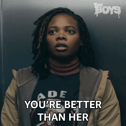 Woman With Dreadlocks Saying You're Better Than Her GIF