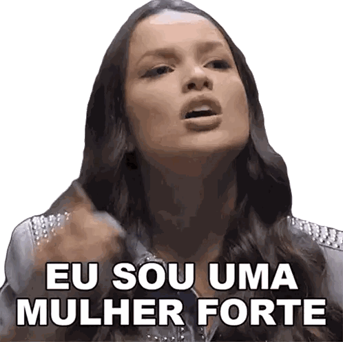 Woman with Eu Sou Uma Mulher Forte Sticker