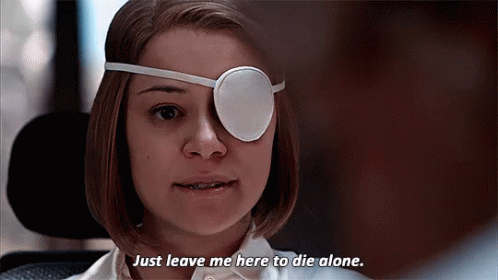 Woman With Eye Patch Says Just Leave Me Here to Die Alone
