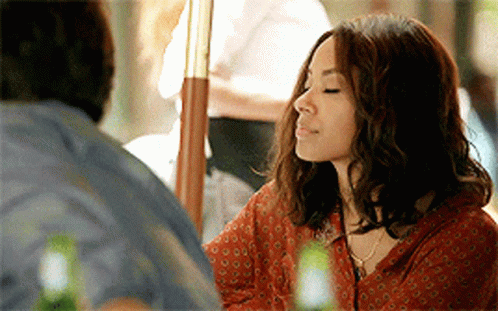 Woman With Eyes Closed GIF